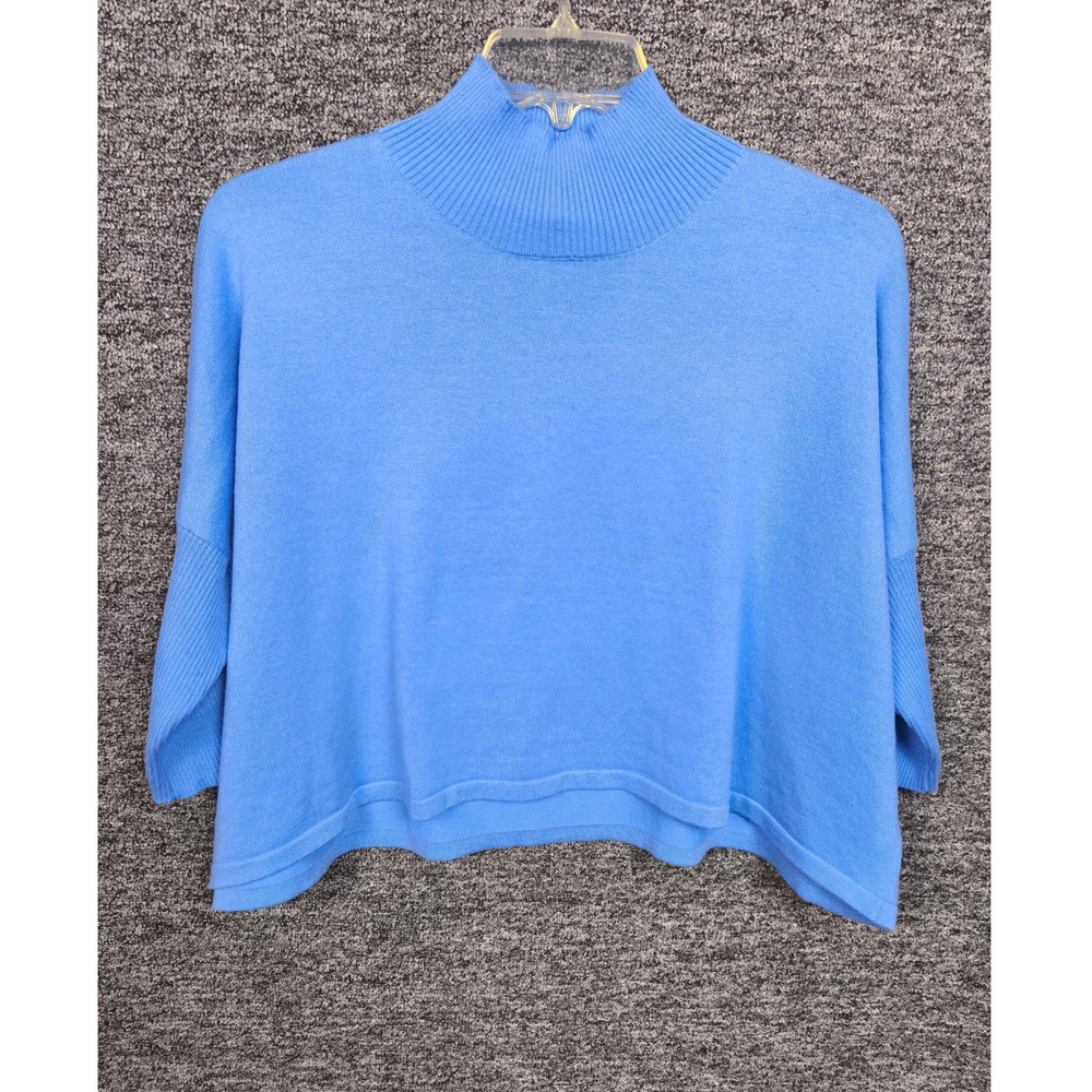 Kerisma Aja Anthropologie Sweater Women One Size Sky Blue Dolman Knit Wool Blend